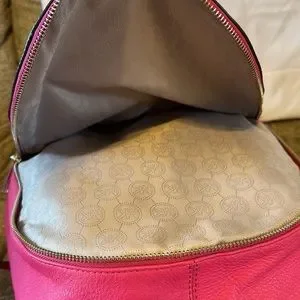 ? Michael Kors Rhea Zip Large Studded Leather Backpack - Raspberry ? MICHAEL Michael Kors | Bags | Michael Kors Rhea Zip Large  main image 3